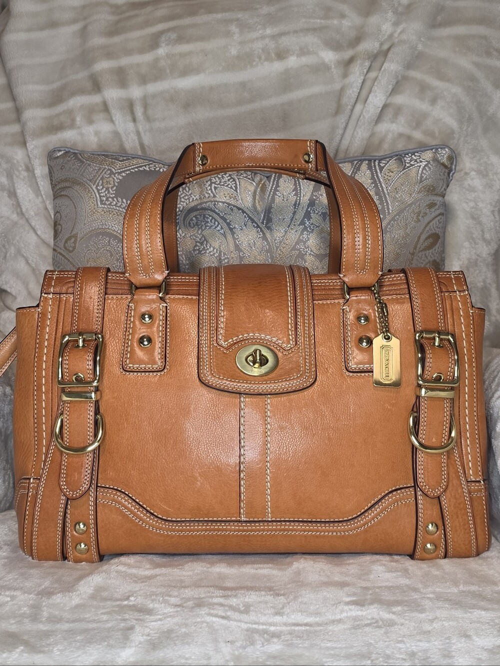 COACH HAMPTONS VINTAGE CARRY ALL TOTE 11086